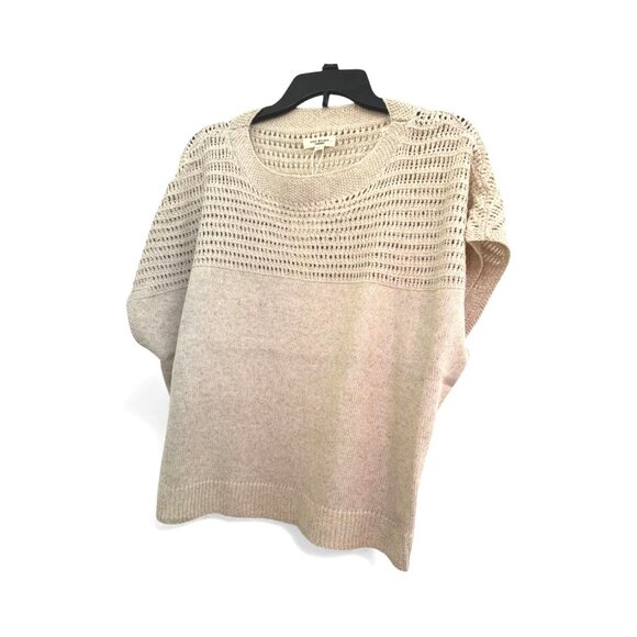 Max Studio Womens Plus Beige Knit Crew Neck Open Weave Dolman Sweater Sz 2X New - Picture 3 of 10